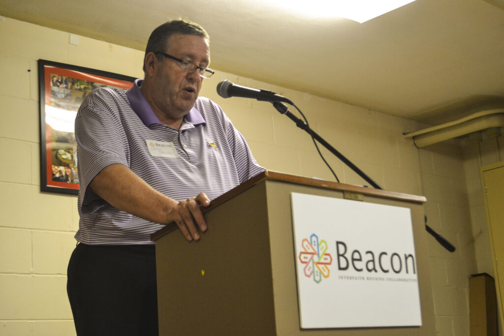 Gary Shelton speaking at Beacon kick off for Prairie Pointe