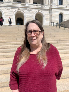 Linda at the State Capitol